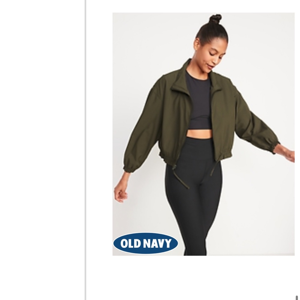 2 for $40💕 New StretchTech Loose Cropped Full-Zip Jacket for Women
